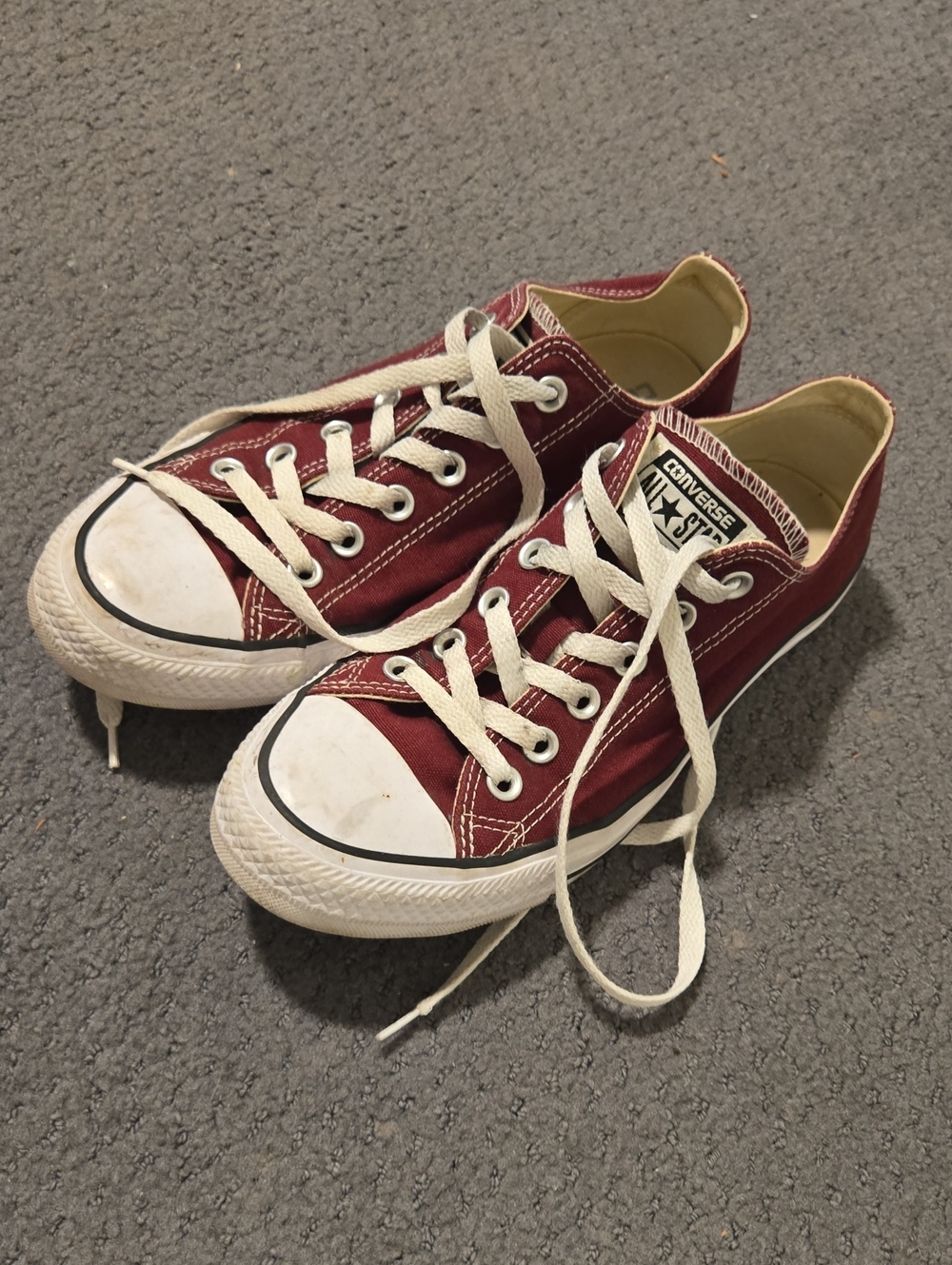 Maroon Converse